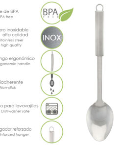 Cuchara Servir Cocina Acero Inoxidable 7 x 30