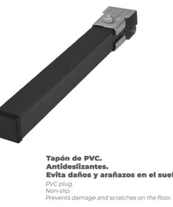 Juego Patas Somier Cuadradas (4 Unidades) Tubo 30x30 mm. Para Somier de 30x30 mm. Altura 25 cm.