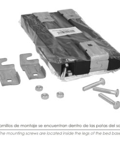 Juego Patas Somier Cuadradas (4 Unidades) Tubo 30x30 mm. Para Somier de 30x30 mm. Altura 25 cm.