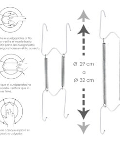 Cuelgaplatos Muelle Para platos de Ø 29 a 32 cm.