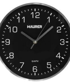 Reloj De Pared Ø 25 Cm Negro