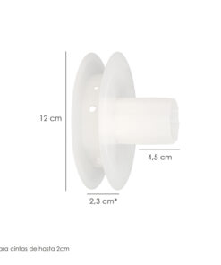 Disco Plastico Compacto Para Persianas. Rodamieto 120x40 mm. Para cintas hasta 20 mm.