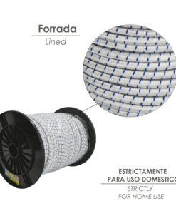 Cuerda Elástica Forrada    8 mm. Rollo de 100 metros
