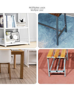 Contera Interior Plastico Cuadrada 40x40 mm. Color Negro. Bolsa 100 Unidades. Contera Mesa