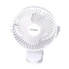Ventilador Con Clip Sobremesa Ø 15 cm. Recargable