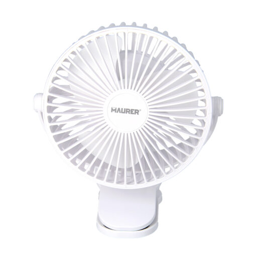 Ventilador Con Clip Sobremesa Ø 15 cm. Recargable