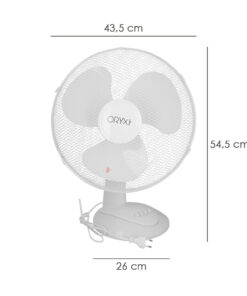 Ventilador Sobremesa Blanco 45 Watt 3 Velocidades.