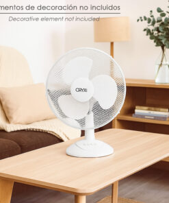 Ventilador Sobremesa Blanco 45 Watt 3 Velocidades.