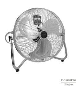 Ventilador Suelo Cromado 120 Watt Ø50 cm.