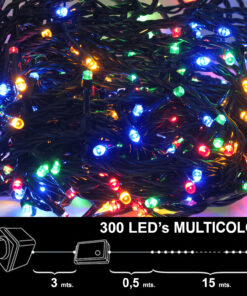 Luces Navidad 300 Leds Luz Multicolores Interior / exterior (IP44)