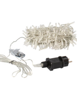 Guirnalda Luces Navidad 300 Leds Color Blanco Frio Luz Navidad Interiores y Exteriores Ip44. Cable Transparente.