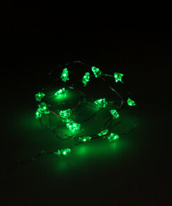 Guirnalda Luces Navidad Arboles 20 Leds Color Verde. Luz navidad interiores IP20 A Pilas 3AA (No Incluida)