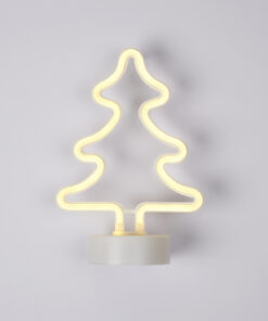 Arbol Navidad Neon Led 26cm. Blanco Calido