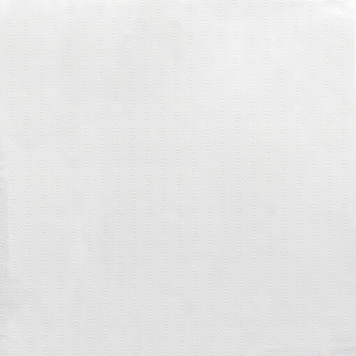 Mantel Hule Muletón Blanco Rectangular. Impermeable Antimanchas PVC 140 cm. x 20 metros. Rollo Recortable. Interior y Exterior