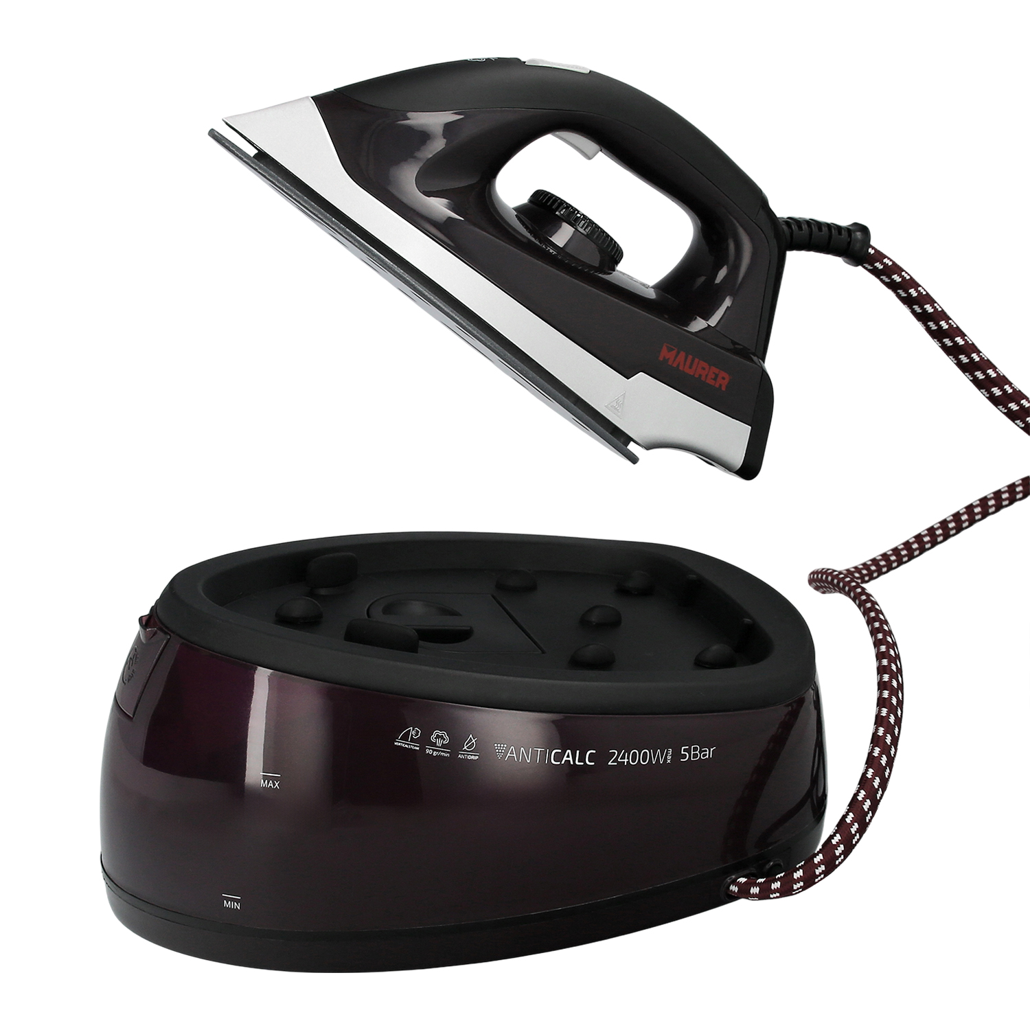 Plancha Vapor-Centro Planchado 2400 Watt.