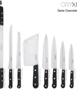Cuchillo Grenoble Quesero 2 Mangos Hoja Acero Inoxidable 25 cm. Negro