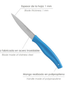 Cuchillo Nuuk Mondador Hoja Acero Inoxidable 9 cm. Azul (1 Unidad)