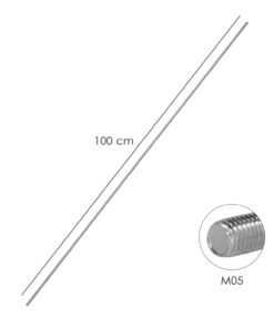 Varilla Roscada Zincada Rosca M05 Longitud 1 Metro DIN975