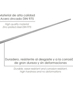 Varilla Roscada Zincada Rosca M18 Longitud 1 Metro DIN975