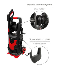 Hidrolimpiadora Alta Presión 180 Bares 2.400 Watt. Con Accesorios 390 Litros / Hora. Limpiadora de Agua Con Deposito Detergente