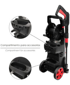 Hidrolimpiadora Alta Presión 180 Bares 2.400 Watt. Con Accesorios 390 Litros / Hora. Limpiadora de Agua Con Deposito Detergente