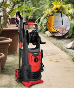 Hidrolimpiadora Alta Presión 180 Bares 2.400 Watt. Con Accesorios 390 Litros / Hora. Limpiadora de Agua Con Deposito Detergente