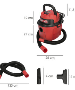 Aspirador Soplador Plástico Agua Y Polvo 10 Litros / 1000 Watt.