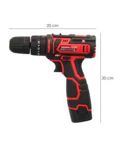 Taladro Atornillador 12 V. Con 2 Velocidades y Percutor. Bateria 1.300 mAh. Par Apriete 35 Nm.