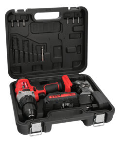 Taladro Atornillador 20 V. Con 2 Velocidades y Percutor. Bateria 2 Ah. Par Apriete 50 Nm.