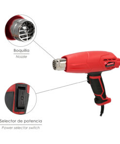 Pistola Aire Caliente 2000 Watt. 2 Potencias Con  Accesorios. Decapador