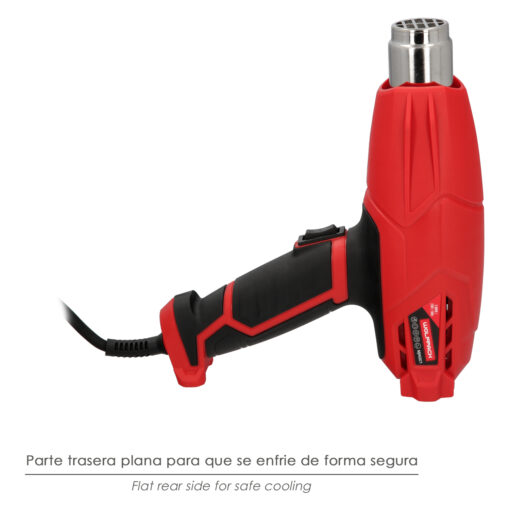 Pistola Aire Caliente 2000 Watt. 2 Potencias Con  Accesorios. Decapador