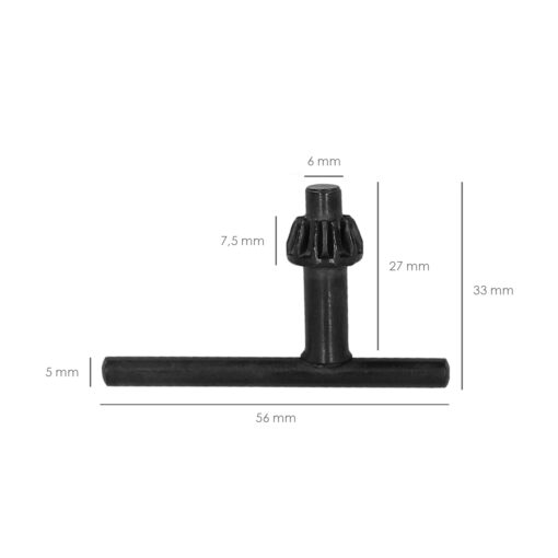 Llave Portabrocas Para Taladro Ø 10 mm. llave De Repuesto Para Taladro Universal