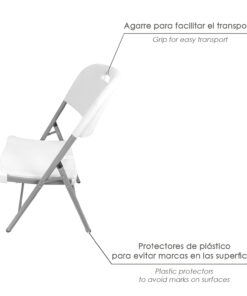 Silla Plegable Con Agarre 88x48x57cm