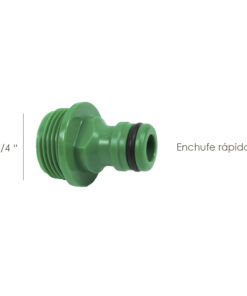 Adaptador Manguera Plastico 3/4 Macho Blister