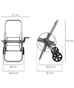 Carro Portamangueras Acero 50 metros