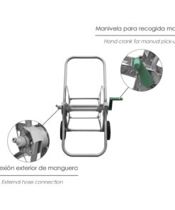 Carro Portamangueras Acero 50 metros