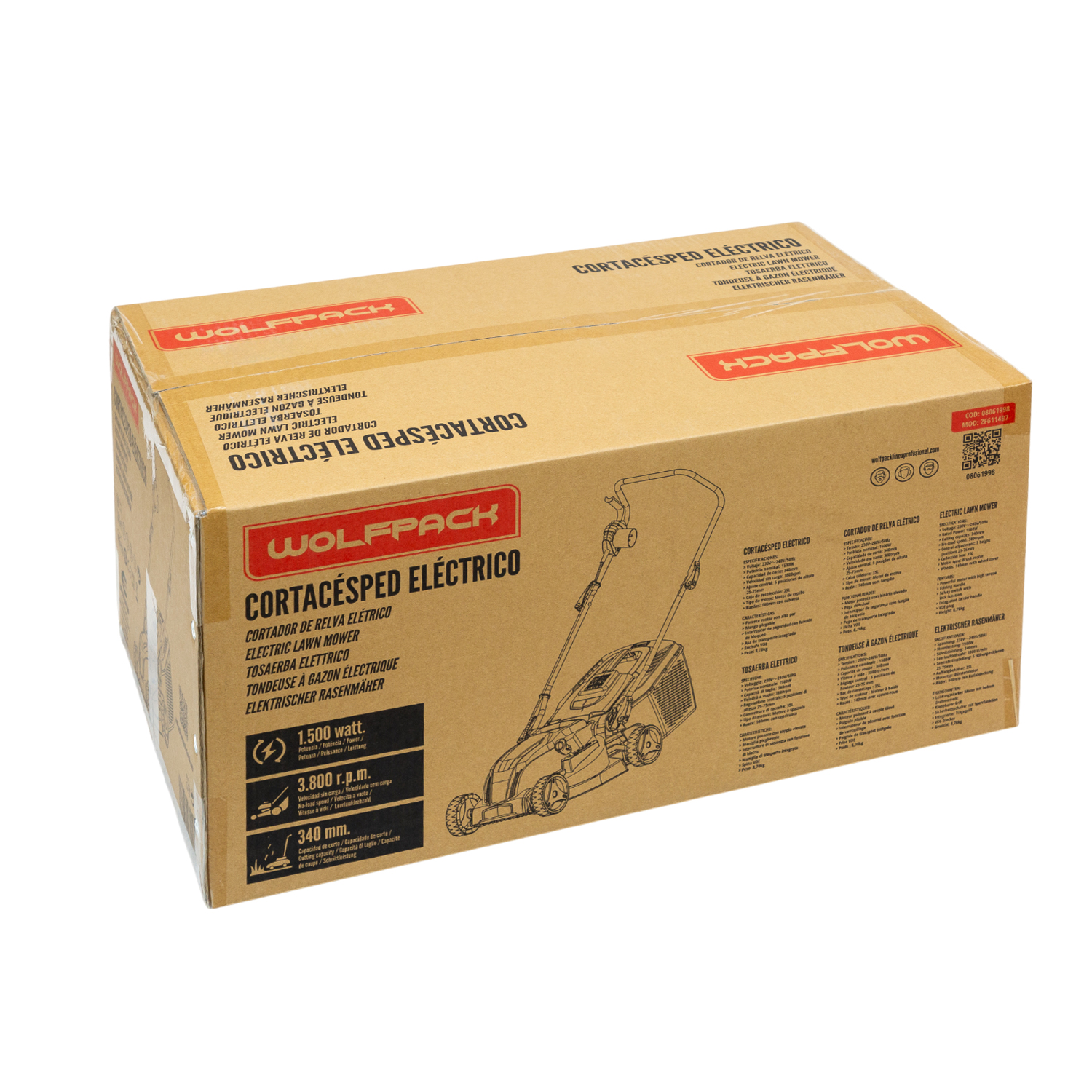 Cortacesped Electrico 1500 W.