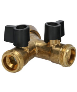Adaptador Manguera Laton 2 Tomas Macho 3/4