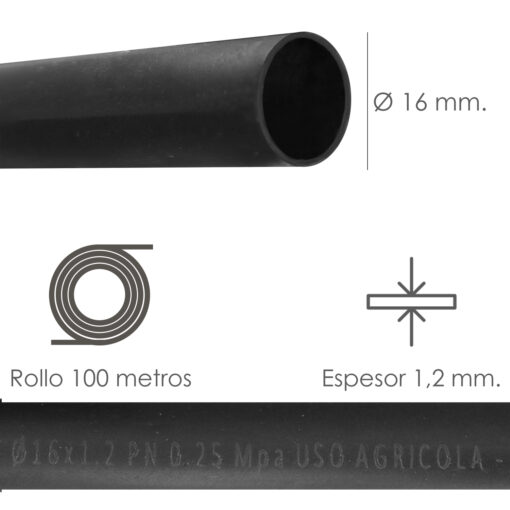 2 mm. Uso Agricola 100 Metros