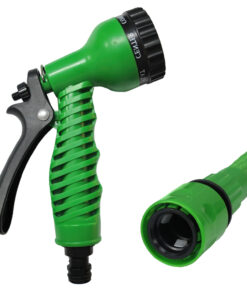 Manguera Extensible Riego Compacto 5 A 15 Metros Con Pistola 7 Posiciones