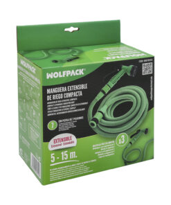 Manguera Extensible Riego Compacto 5 A 15 Metros Con Pistola 7 Posiciones