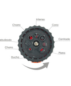 Manguera  Extensible Autoenroscable Espiral 15 Metros Con Pistola y Conectores