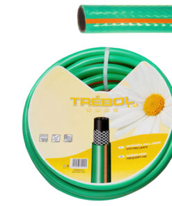 Manguera Verde Trebol Trenzado 25 mm. - 1" Rollo 50 metros