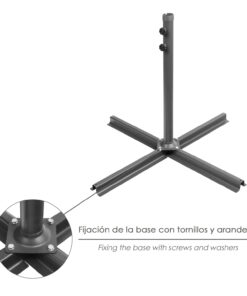 Base Cruz Para Sombrilla Pie Lateral