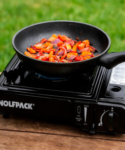 Cocina Gas Inoxidable A Cartucho Con Maletin