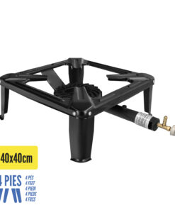 Hornillo Gas 4 Pies 40x40 cm. Potencia 7.000 Watts.
