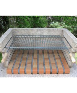 Parrilla Barbacoa Extensible 60/70x40cm Zincada