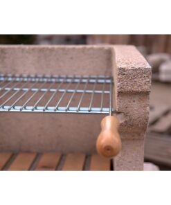 Parrilla Barbacoa Extensible 60/70x40cm Zincada