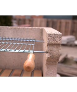 Parrilla Barbacoa Extensible 60/70x40cm Zincada