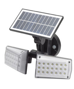 Aplique Solar Led Doble Con Sensor de Movimiento / Crepuscular 450 Lumenes. Protección IP65